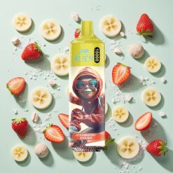 JNR Alien 10000 Bouffées Charge Rapide Type-C Fraise Banane