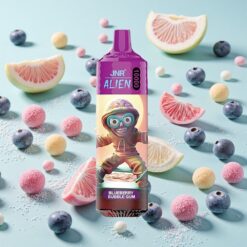 JNR Alien 10000 Bouffées Charge Rapide Type-C Gomme Ballon Bleu