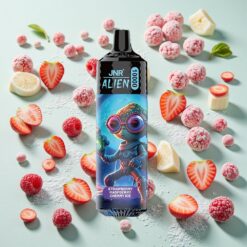 JNR Alien 10000 Puffs 20ml E-liquide Fraise Framboise Cerise Glace