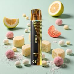 JNR Black&Golden 800 Bouffées 2ml E-Liquide Skittles