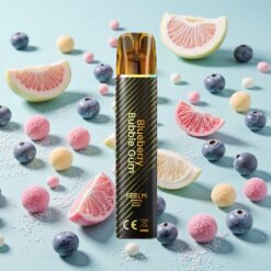 JNR Black&Golden 800 Bouffées 2ml Gomme Bulle Myrtille Vape Jetable