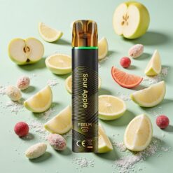 JNR Black&Golden 800 Bouffées 2ml Pomme Verte