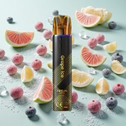 JNR Black&Golden 800 Bouffées Glace Raisin 2ml 2% Nicotine