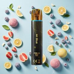 JNR Black&Golden 800 Bouffées Sans Recharge 2% Nicotine Mr Bleu