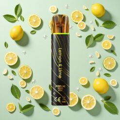 JNR Black&Golden 800 Bouffées Sans Recharge Citron & Citron Vert