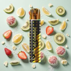 JNR Black&Golden 800 Bouffées Sans Recharge Fraise Kiwi