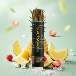 JNR Black&Golden 800 Bouffées Sans Recharge Glace Ananas