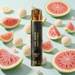 JNR Black&Golden 800 Bouffées Sans Recharge Pastèque Gomme Ballon