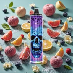 JNR Calavera 11000 Bouffées Noir Glacé Port Type-C 21ml E-Liquide