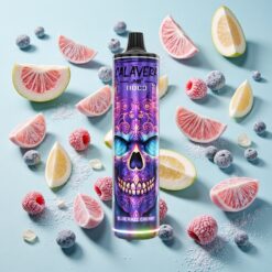 JNR Calavera 11000 Puffs Port Type-C 21ml Bleu Framboise Cerise