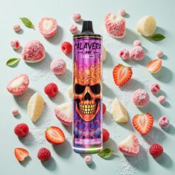 JNR Calavera 11000 Puffs Port Type-C 21ml E-Liquide Fraise Framboise Cerise Glace