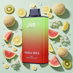 JNR Mega Box 25000 Bouffées Vape Jetable Kiwi Pastèque Glacée