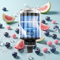 JNR Mega Shisha 100K Compatibilité Bureau 70.2mm Myrtille Glace