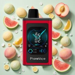 JNR PhoneVape 30000 bouffées Rechargeable et Turbo Pêche Mangue Pastèque