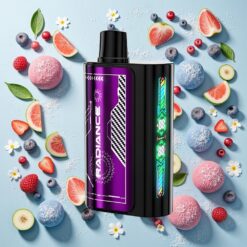 JNR Radiance 31000 Bouffées Écran Animé Bleu Framboise Cerise