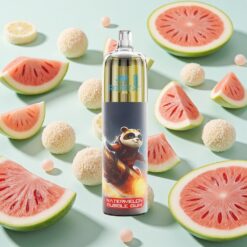 JNR Rocket-X 12400 Bouffées Airflow Réglable Pastèque Gomme à Bulles