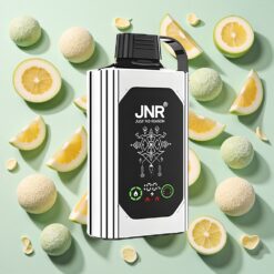 JNR Shisha Hookah Box 20500 Bouffées Double Melon Menthe Affichage HD Dual Mesh Coil