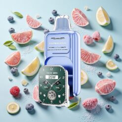 JNR VapeWatch 30000 Bouffées 19mL Bleu Framboise Glace