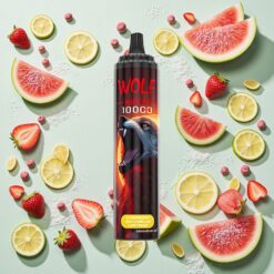 JNR Wolf Niplo 10000 Bouffées Type-C Charge Rapide Fraise Pastèque Citronnade