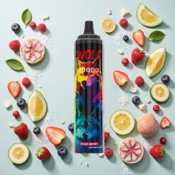 JNR Wolf Niplo 10000 Puffs 20ml Baies Mixtes Recharge Type-C Rapide