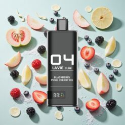 Lavie Cube 20000 Bouffées Vape Jetable Mûre Pomme Cerise Glace 28ML 600mAh