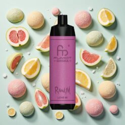RandM Fumot Shisha 10000 Bouffées Vape Jetable Amour 66 18ml Prérempli