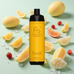 RandM Fumot Shisha 10000 Bouffées Vape Jetable Mangue Glacée 18ml 0.6ohm