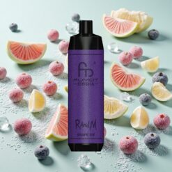 RandM Fumot Shisha 10000 Puffs 18ml Prérempli Glace à la Raisin