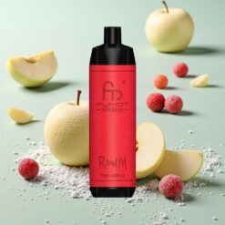 RandM Fumot Shisha 10000 Puffs 18ml Préremplie Deux Pommes