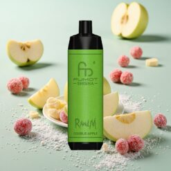 RandM Fumot Shisha 10000 Puffs Double Pomme 18ml Préremplie 0.5% Nicotine