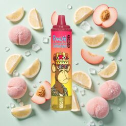 RandM Fumot Tornado 15000 Bouffées Rechargeable USB Type-C Pêche Glacée