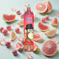 RandM Fumot Tornado 15000 Bouffées Rechargeable USB Type-C Énergie Rouge Glace