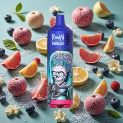 RandM Tornado 9000 Bouffées 18 mL Glace Noire