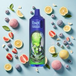 RandM Tornado 9000 Bouffées 18 mL Rechargeable Mesh Bleu Monsieur