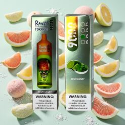 RandM Tornado 9000 Bouffées Rechargeable 18 mL Bonbon Acidulé