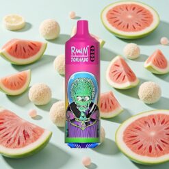 RandM Tornado 9000 Bouffées Rechargeable 18 mL Pastèque Bubble Gum