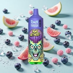 RandM Tornado 9000 Bouffées Rechargeable Myrtille Glacée