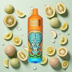 RandM Tornado 9000 Puffs Rechargeable 850 mAh Kiwi Fruit de la Passion Goyave