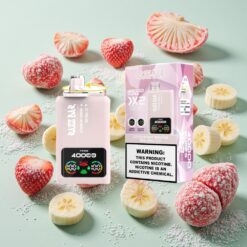 Razz Bar 40000 Bouffées Écran Affichage STRAWBERRY BANANA_RED BULL GLACÉ