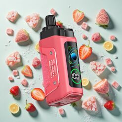 Razz Bar 45000 Bouffées Fraise Cerise Glace Vape Jetable