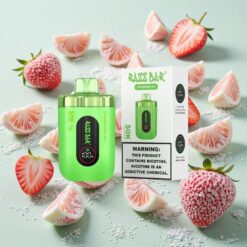 Razz Bar 50000 Bouffées Rechargeable Fraise Glace