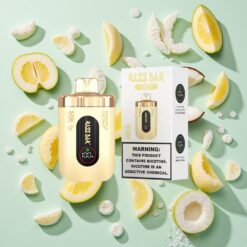 Razz Bar 50K Bouffées Ananas Noix de Coco Rechargeable 2% Nicotine