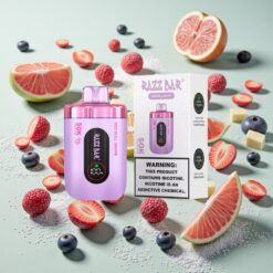 Razz Bar 50K Bouffées Rechargeable Red Bull Raisin
