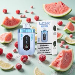 Razz Bar 50K Bouffées Rechargeable Type-C Framboise Pastèque