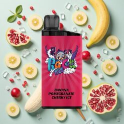 IGET Bar 3500 Puffs Banane Grenade Cerise Glace