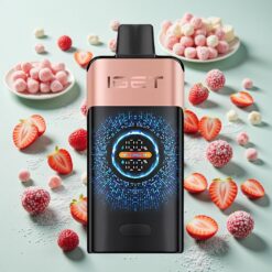 IGET ONE 12000 Puffs Écran Courbé Couleur Fraise Framboise